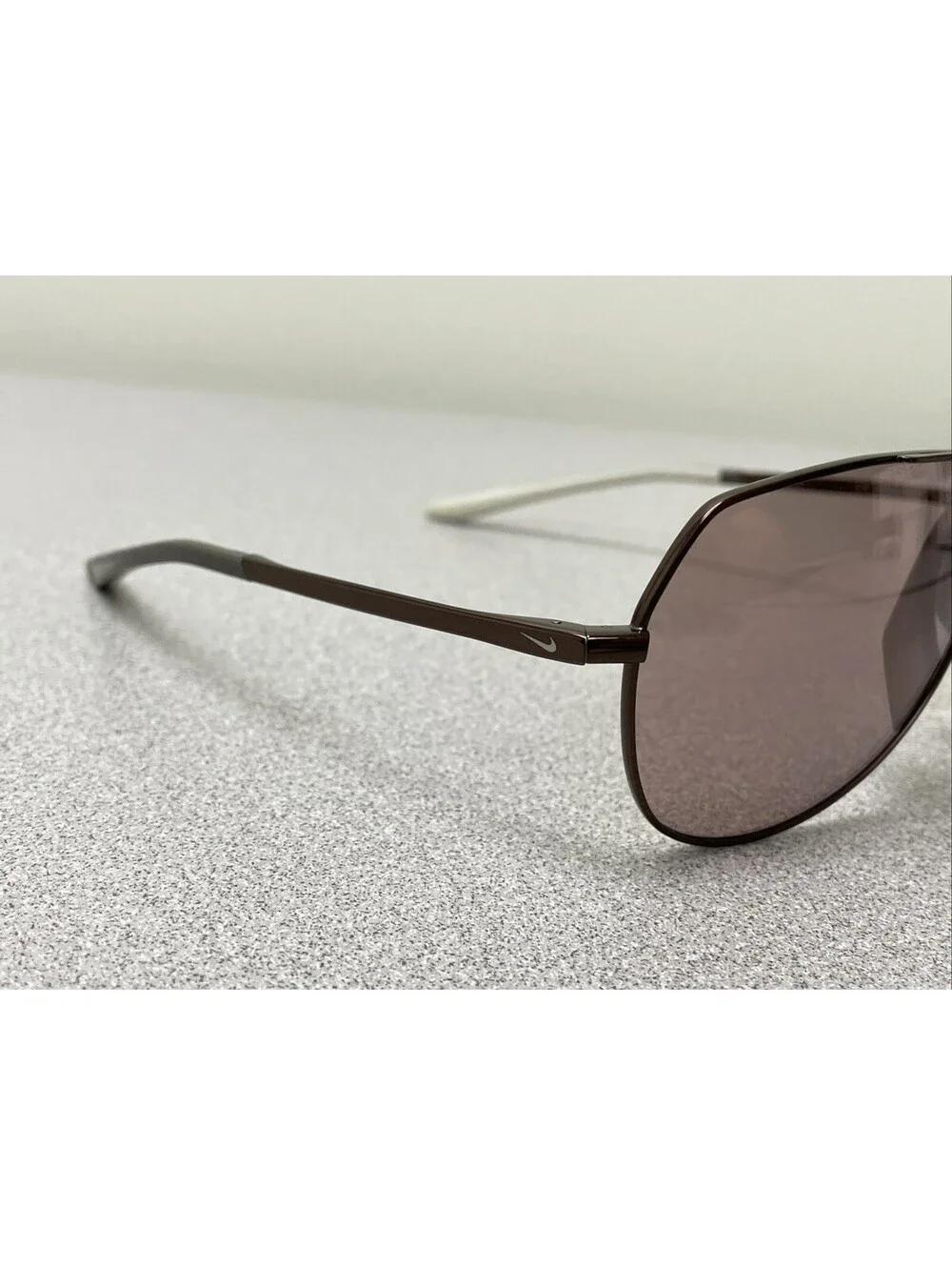NEW NIKE OUTRIDER AVIATOR EV1086 220 BROWN W/ BROWN COURSE TINT LENS